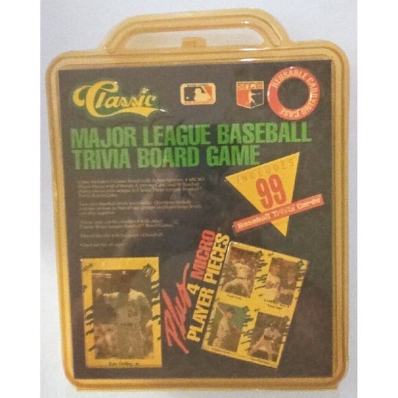 Classic Vintage Sealed Trivia Game Baseball Cards Unique To Classic Games Inc - Picture 3 of 4